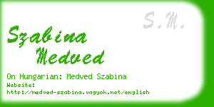 szabina medved business card